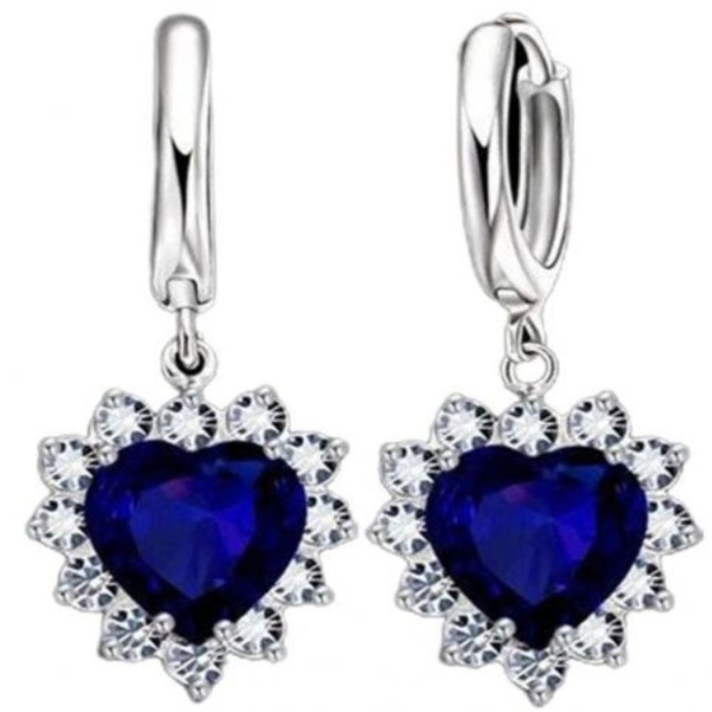 925 Sterling Silver Earrings Heart